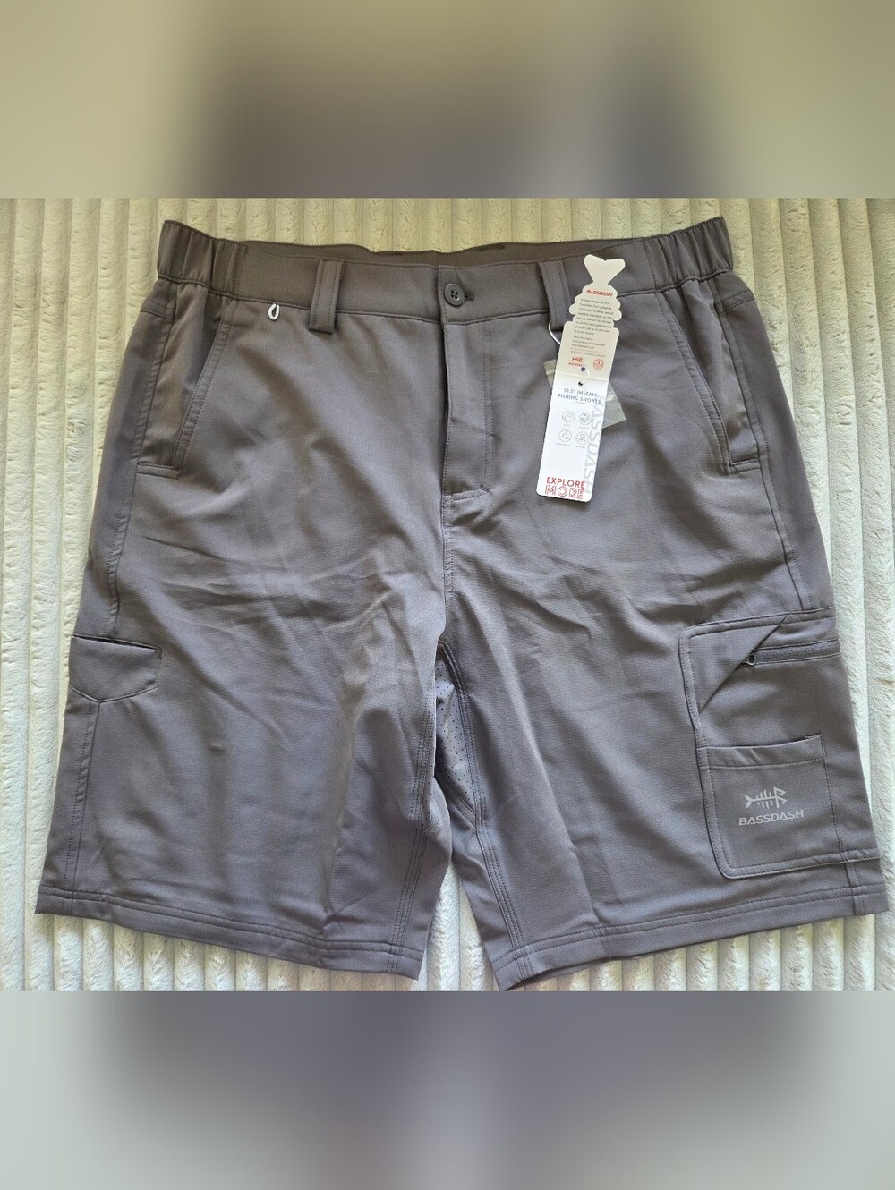 Men's Grey Bassdash Fishing Shorts